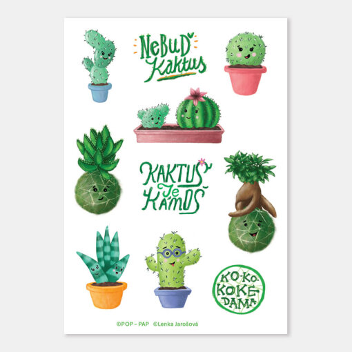 samolepky Nebuď kaktus